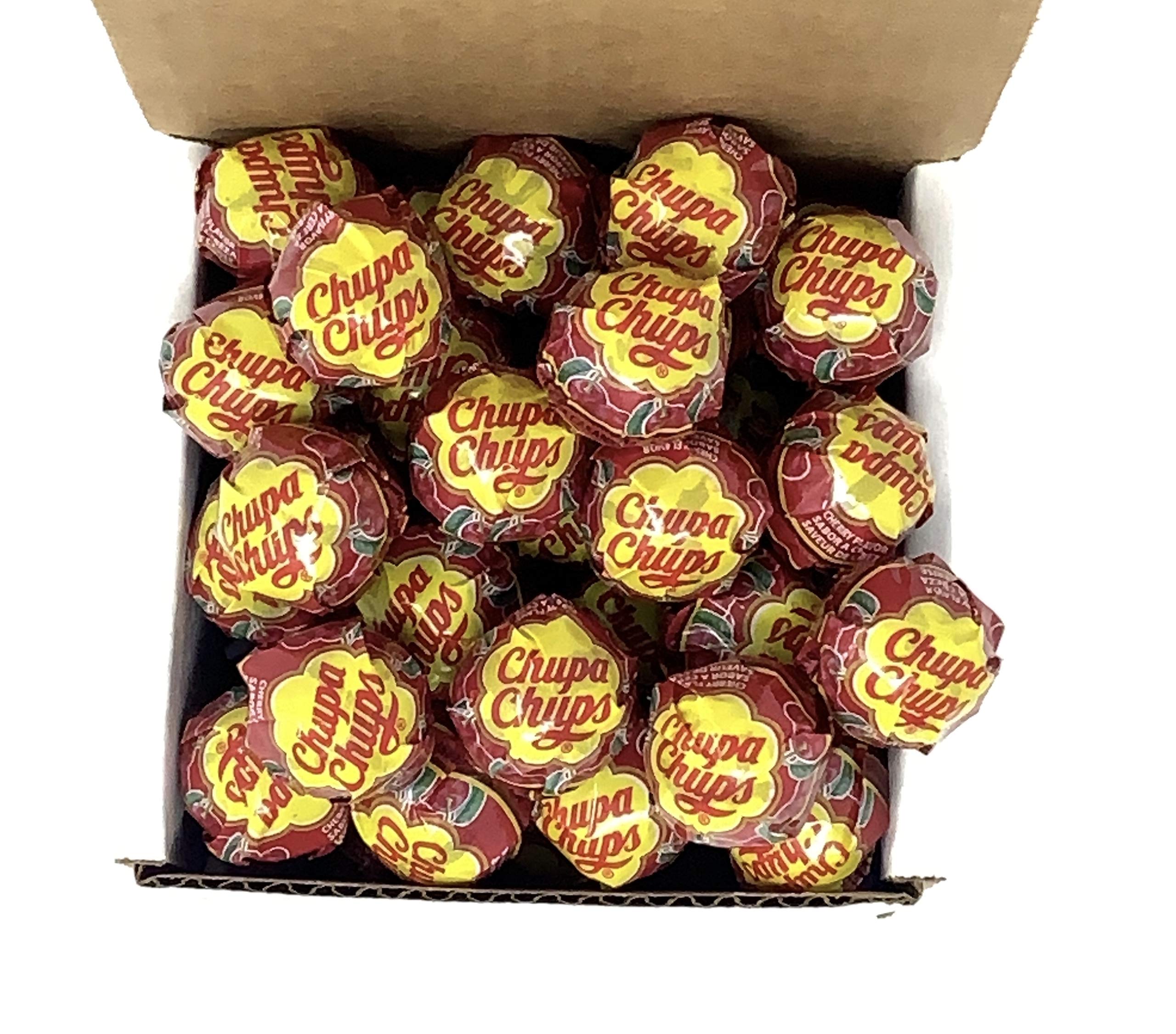 SECRET CANDY SHOP Chupa Chups Lollipops 40 Lollies in a Box (Cherry)