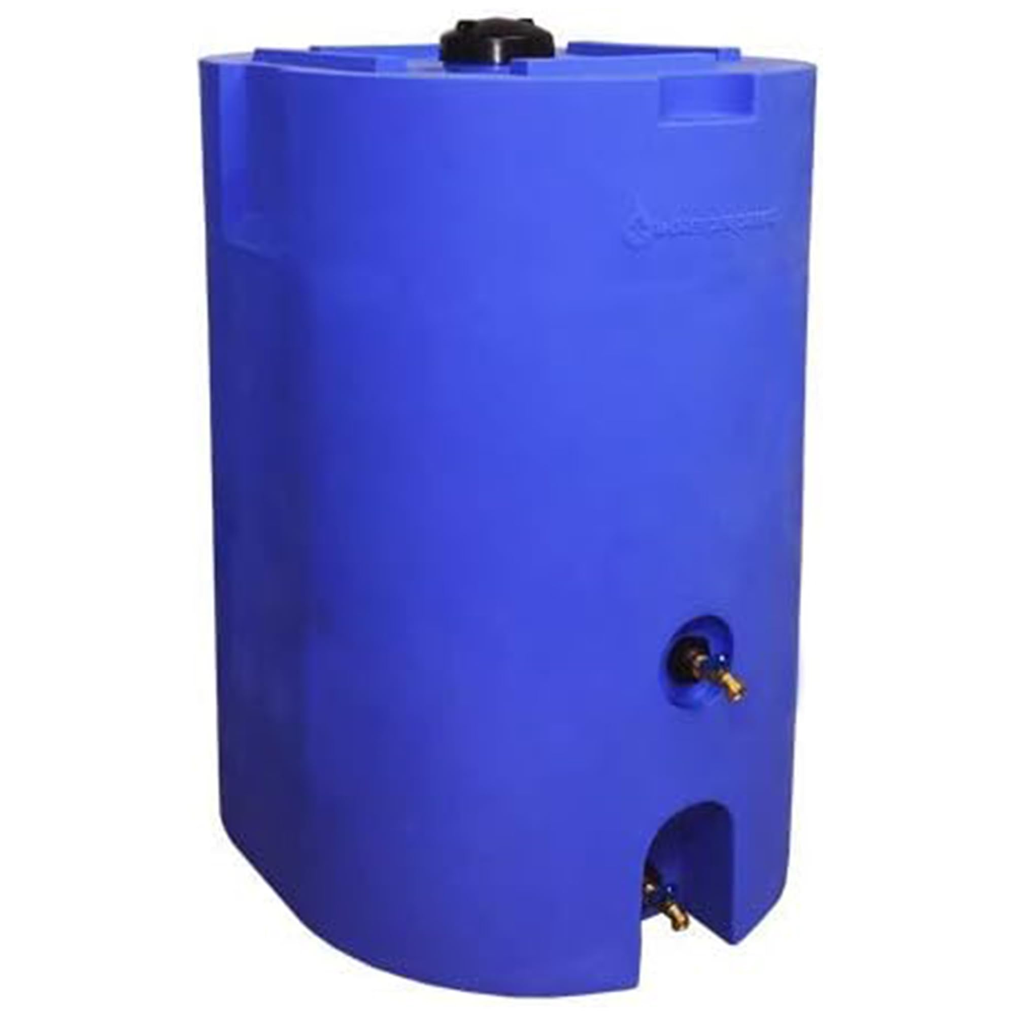 WaterPrepared 160 Gallon Unique Stackable Utility Water Tank with Large Cap for Easy Filling & 2 Spigots, Fits Through Standard Doorway, Blue (2 Pack)