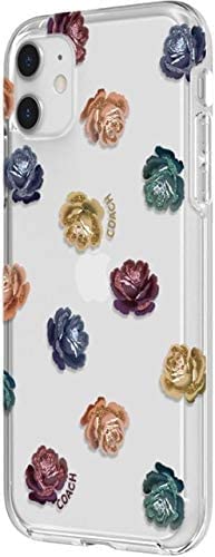 Coach - Dreamy Peony Protective Case for Apple iPhone 11 - Clear/Rainbow/Glitter (Clear/Rainbow/Glitter, iPhone 11)