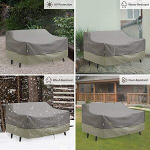 KylinLucky Outdoor Furniture Covers Waterproof, 3-Seater Deep Seat Patio Sofa Covers Fits up to 88 x 40 x 33 inches