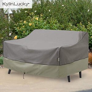 KylinLucky Outdoor Furniture Covers Waterproof, 3-Seater Deep Seat Patio Sofa Covers Fits up to 88 x 40 x 33 inches