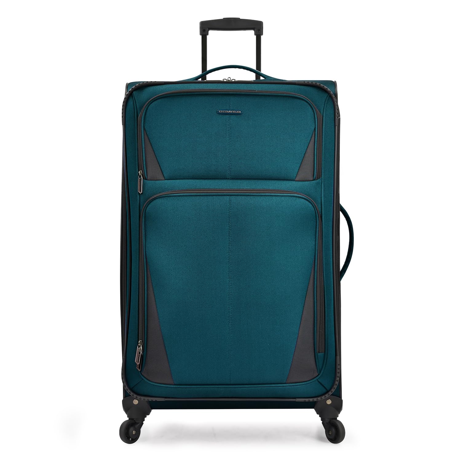 U.S. Traveler Aviron Bay Expandable Softside Luggage with Spinner Wheels, Teal, 30-Inch, US08125E31