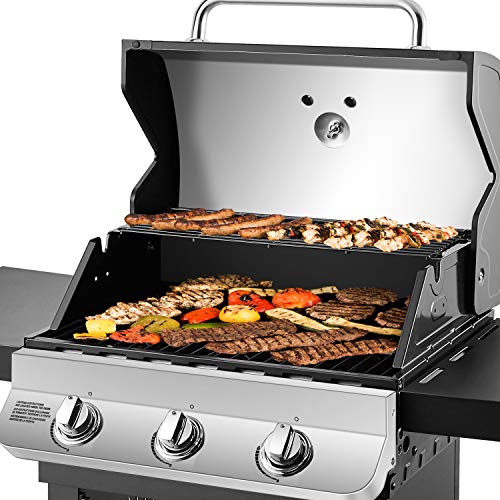 Dyna-Glo DGP397SNP-D Premier 3 Burner Propane Gas Grill, Stainless