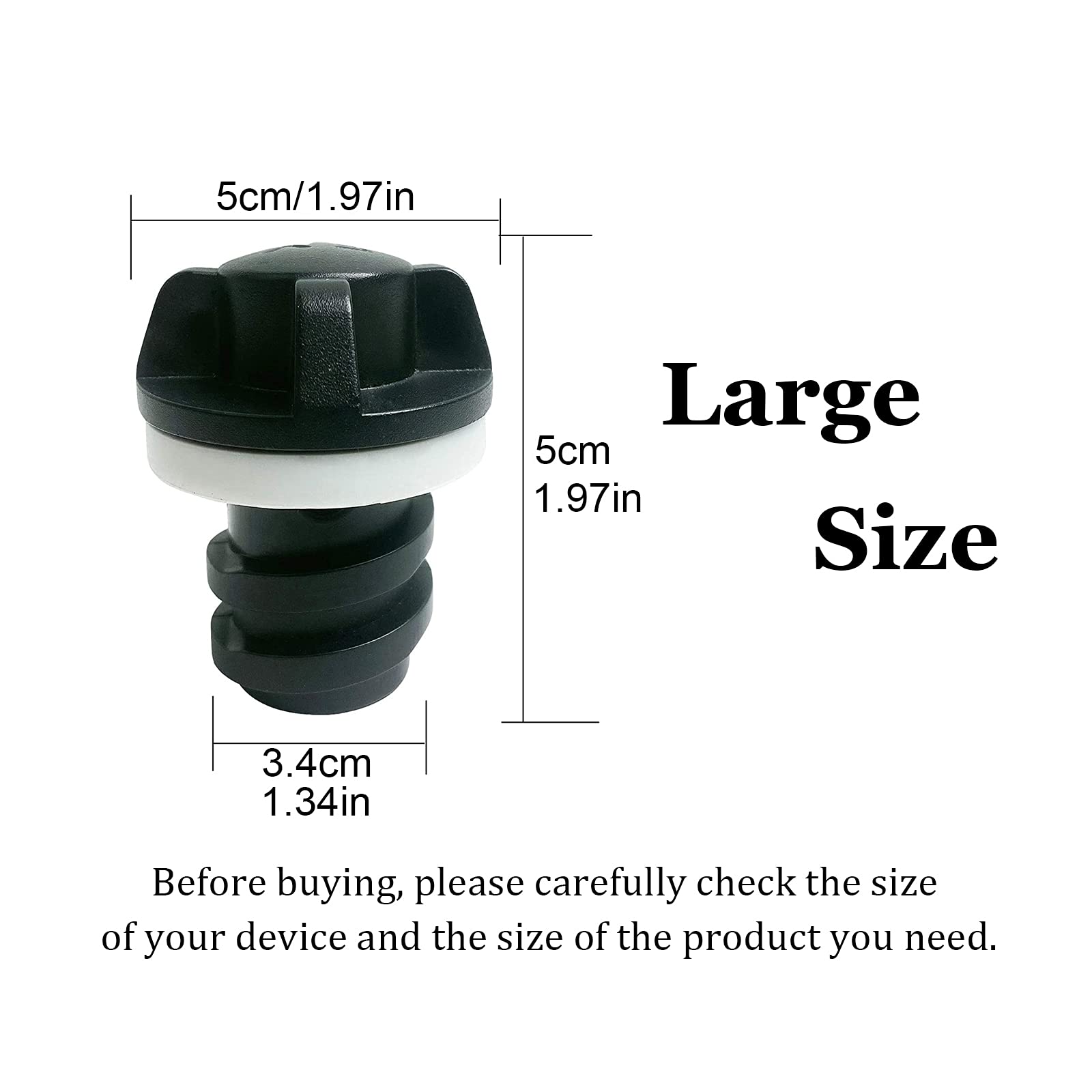 Cooler Drain Plugs Replacement for Coolers Larger Water Outlets Replacement Plugs Used in The Dual Drain Plug System Coolers Accessories (Only for Larger Water Outlets)