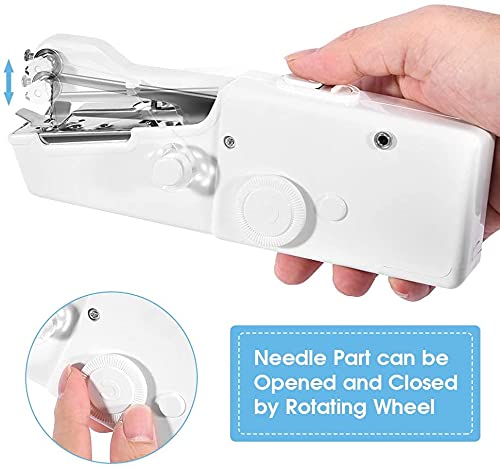 Estink Handheld Sewing Machine Mini Portable Quick Repairing Cordless Sewing Machine for DIY Multifunctional Single Stitch Sewing Machine