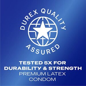 Durex Condom XXL Longer & Wider Natural Latex Condoms, Extra Wide Fit, 12 Count - Ultra Fine & Lubricated (Packaging May Vary)