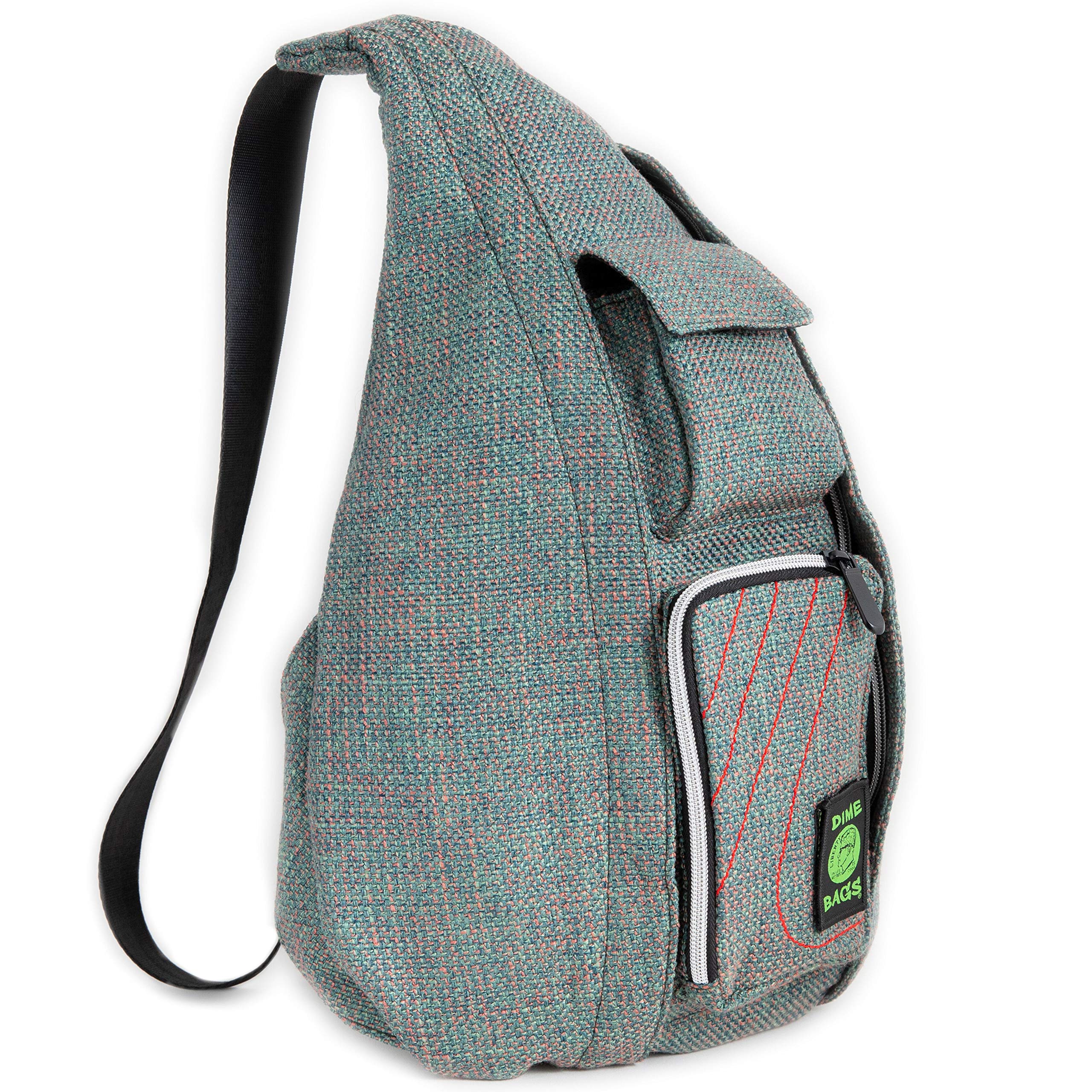 DIME BAGS Slinger Crossbody Bag | Premium Over the Shoulder Sling Bag | Cross Body Strap Back Pack (Aqua)