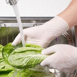 Powdered Disposable Latex Gloves for Foodservice Comfortable Pack of 100