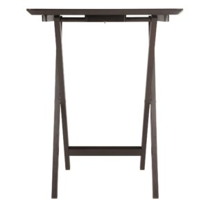 Winsome Anila Snack Table, Coffee, 23.86 x 16.77 x 25.83