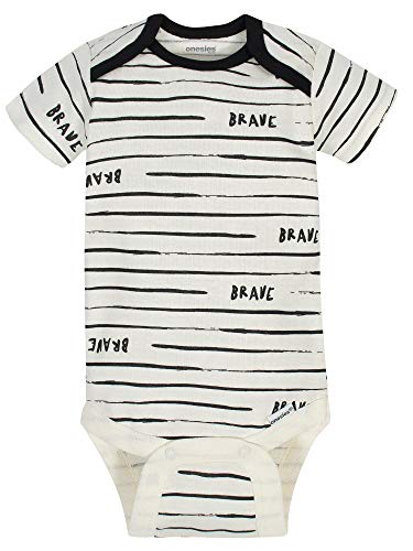 Onesies Brand Baby Boy's 8-Pack Short Sleeve Mix & Match Bodysuits, Dangerously Cute Tiger, 12 Months