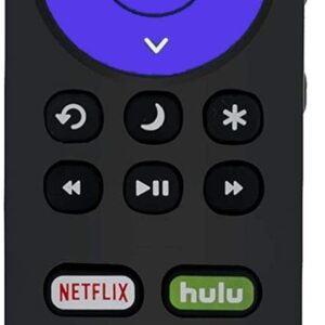 Remote Control Compatible with All Element Roku TV E4SW5017RKU E4SW5518RKU E2SW6518RKU E4SW6518RKU E4SC4018RKU E4SC5018RKU Smart 4K Ultra HDTV