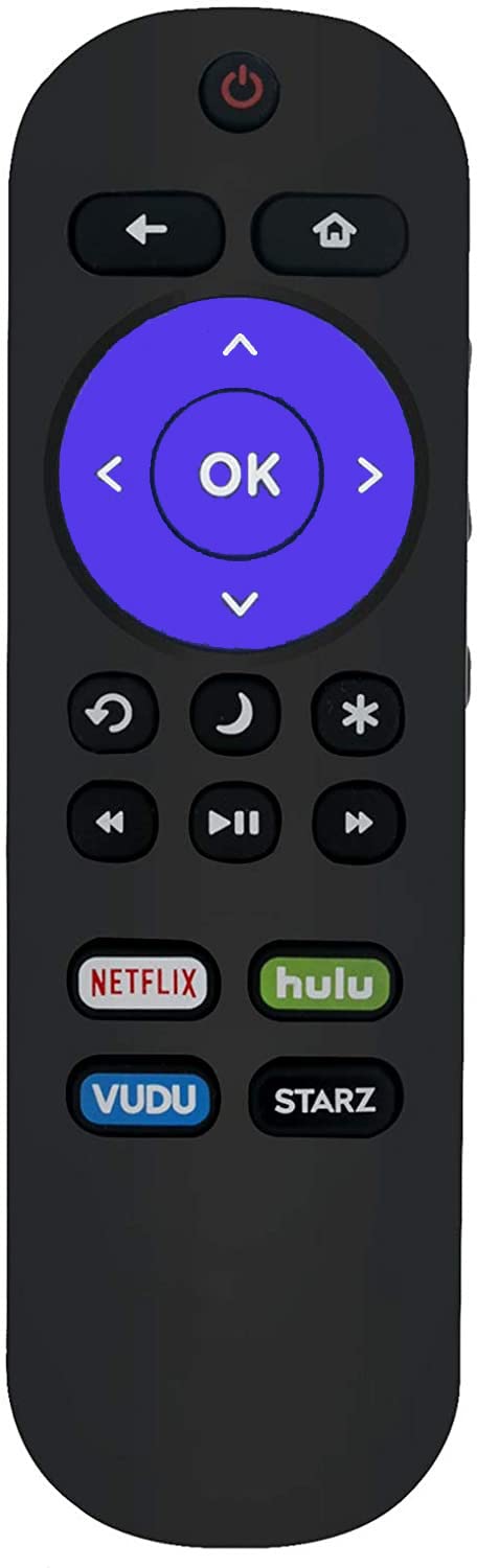 Remote Control Compatible with All Element Roku TV E4SW5017RKU E4SW5518RKU E2SW6518RKU E4SW6518RKU E4SC4018RKU E4SC5018RKU Smart 4K Ultra HDTV