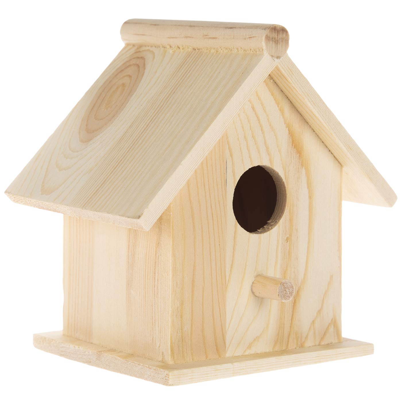 Woodpile Fun! Hobby Lobby DIY Paintable Customizable Square Unfinished Wood Birdhouse for Kids and Adults