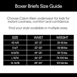 Calvin Klein Boys' Underwear 4 Pack Boxer Brief Value, Black Iris Pack, X-Large