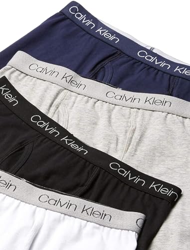 Calvin Klein Boys' Underwear 4 Pack Boxer Brief Value, Black Iris Pack, X-Large