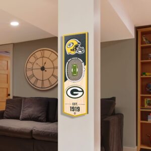 YouTheFan NFL Green Bay Packers 3D Stadium 6x19 Banner - Lambeau Field