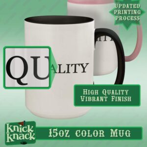 Knick Knack Gifts got officialism? - 15oz Ceramic Colored Handle and Inside Coffee Mug Cup, Black