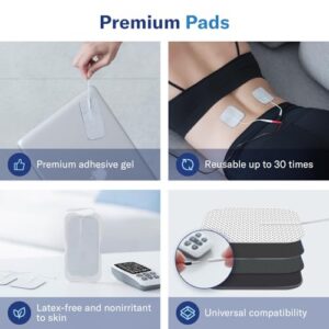 Alcedo TENS Unit + EMS Combination Machine Muscle Stimulator for Pain Relief, Electric Rechargeable Pulse Massager with 41 Modes for Back/Neck Pain Therapy, HSA FSA Eligible