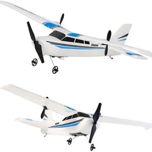 QT RC Plane 2.4Ghz 2 Channel Remote Control Airplane Ready to Fly,Durable EPP Foam RC Aircraft for Adults and Beginner, Easy & Ready to Fly, Great Gift Toy for Kids (Blue)