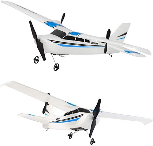 QT RC Plane 2.4Ghz 2 Channel Remote Control Airplane Ready to Fly,Durable EPP Foam RC Aircraft for Adults and Beginner, Easy & Ready to Fly, Great Gift Toy for Kids (Blue)