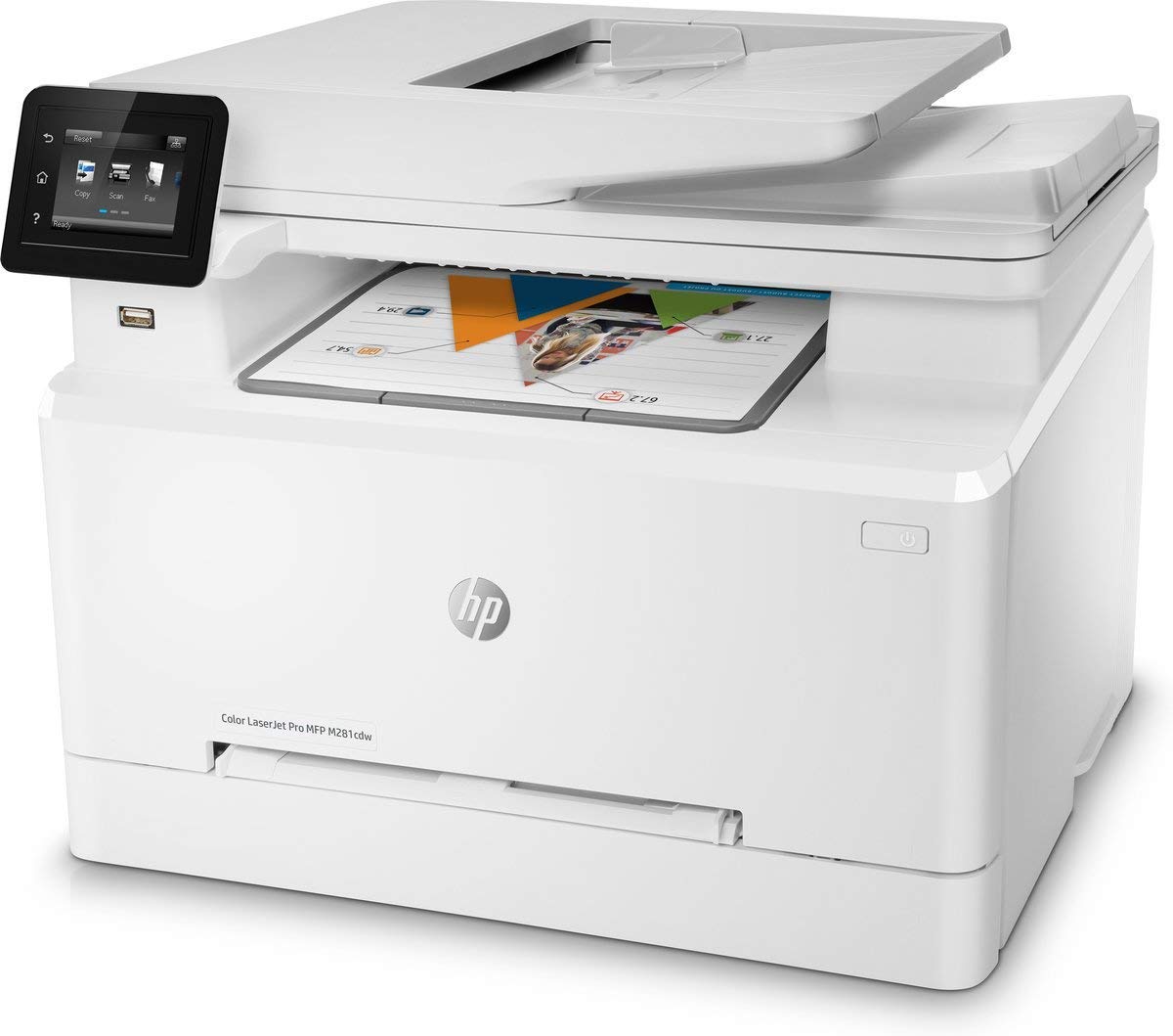 HP Laserjet Pro M281cdw All in One Wireless Color Printer, Scan, Copy and Fax with Ease with Bonus of 30 Sheets ofHP Brochure Paper (T6B83A) - Premier Edition (Renewed)