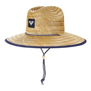 Roxy womens Tomboy Straw Sun Hat, Mood Indigo, Small-Medium US