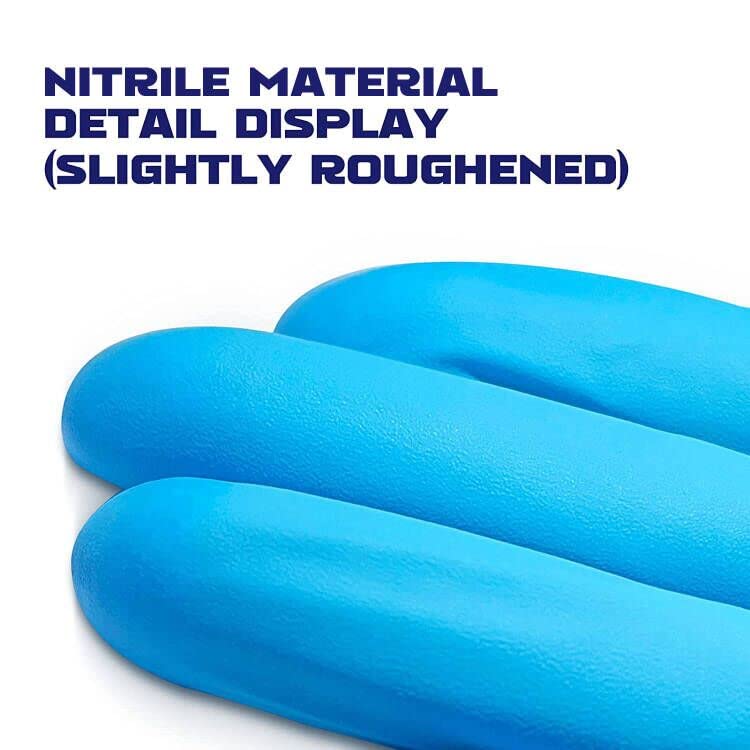 GMG SINCE1988 Disposable Nitrile Gloves, Powder-Free, Latex-Free Safety Glove for Cleaning, Food Handle, or Automotive(Medium Size, 100 Pack)