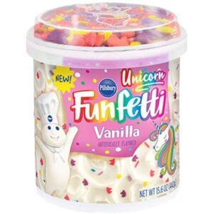 Pillsbury Funfetti Premium Cake & Cupcake Mix with Frosting Bundle (Unicorn Vanilla)