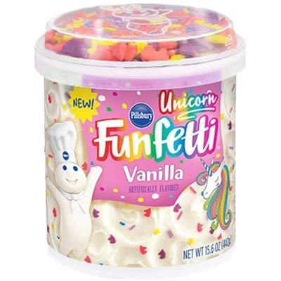 Pillsbury Funfetti Premium Cake & Cupcake Mix with Frosting Bundle (Unicorn Vanilla)