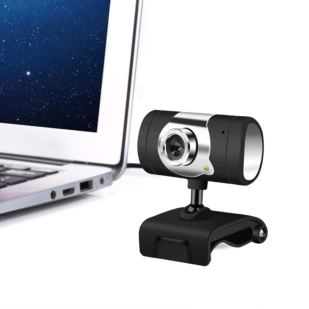 Aguoxing HD Webcam Web Camera Video, 360 Degrees HD Camera Digital USB Video Recorder with Mic Microphone Clip-on for Streaming, Chatting Webinars Gaming Distance Learning