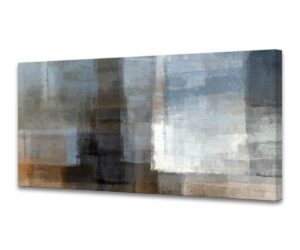 muolunna a62275 canvas prints abstract wall art print paintings grey and brown home decor stretched and framed ready to hang for living room bedroom and office home kitchen artwork 30x60inch