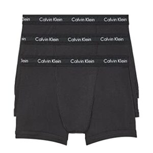 Calvin Klein Men's Cotton Stretch 3-Pack Boxer Brief, 3 BLACK, S