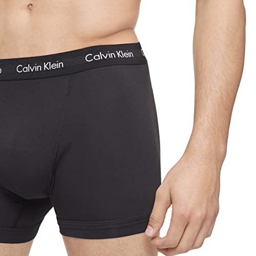 Calvin Klein Men's Cotton Stretch 3-Pack Boxer Brief, 3 BLACK, S