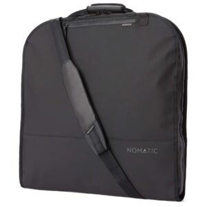 NOMATIC Garment Bag - Premium Black Nylon Garment Bag, Travel Hanging Luggage Garment Bag with Shoe Compartment, Holds Up To 3 Suits Plus Accessories, V2