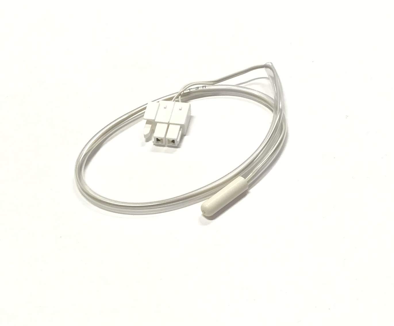 OEM Samsung Refrigerator White Temperature Sensor For Freezer Section Originally For Samsung RS265LBWP, RS265LBWP/XAA, RS265TDRS, RS265TDRS/XAA, RS265TDRS/XAC