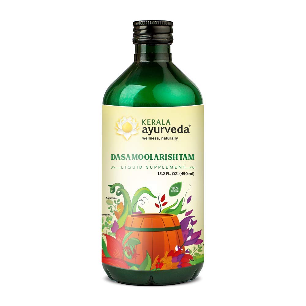 Kerala Ayurveda Dasamoolarishtam - Ayurvedic Liquid Supplement for Healthy Digestion, Balanced Energy & Healthy Respiration, 15.21 Fl Oz