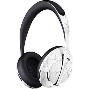 Skinit Decal Audio Skin compatible with Bose Noise Cancelling Headphones 700 - Skinit Originally Designed White Marble Design