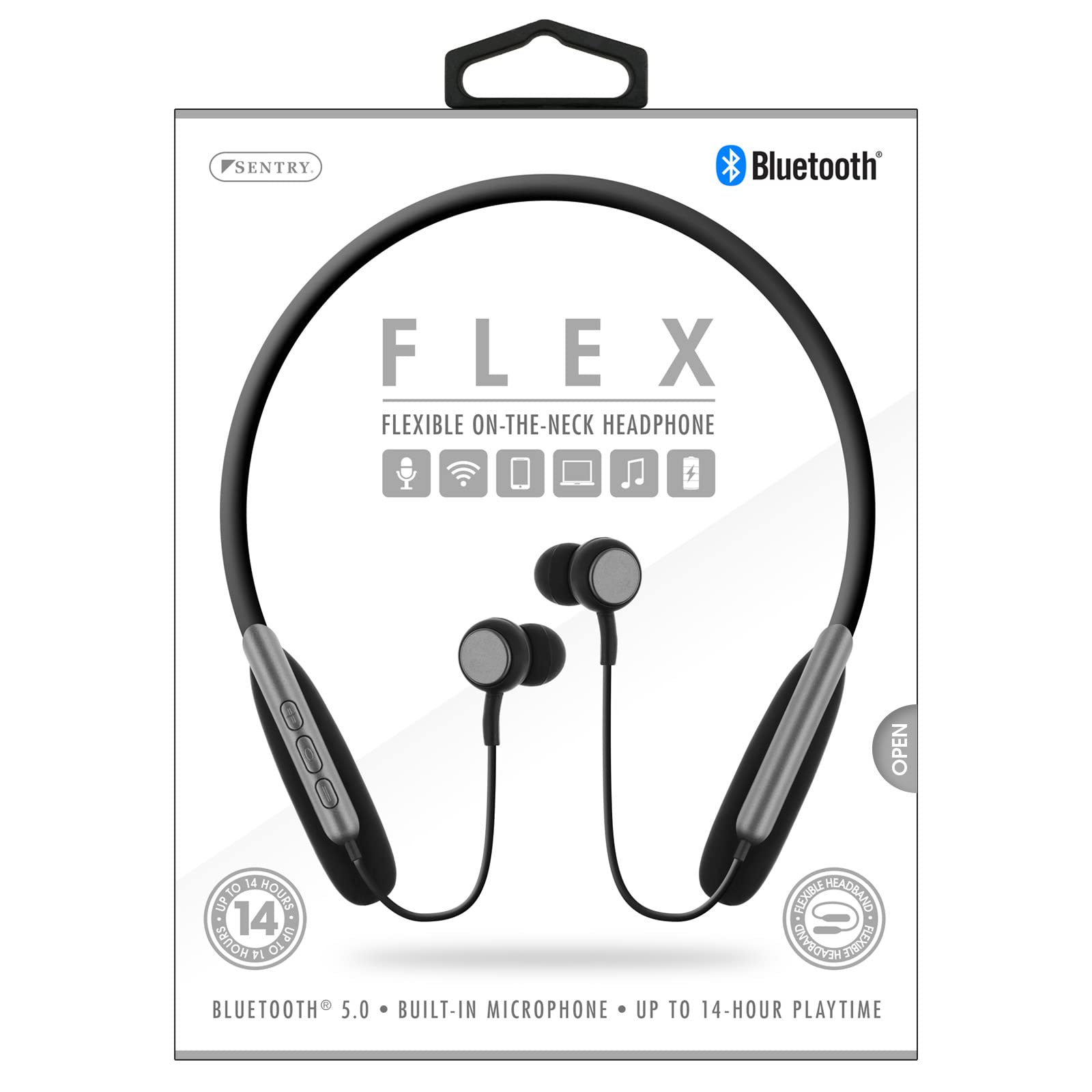 Sentry BT940 Flex Flexible On-The-Neck Wireless Headphone - Assorted Colors