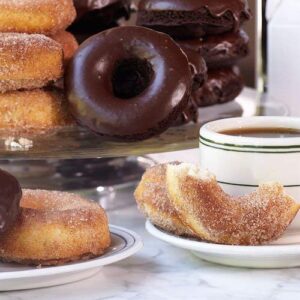 Stonewall Kitchen Doughnut Mix Bundle Including Chocolate and Cinnamon Sugar Flavors