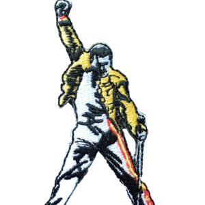 Freddy Mercury Icon Queen Patch Iron On/Sew On Rock Embroidered Patches for Jacket, Vest, Backpacks, Caps