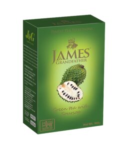 james pure ceylon green tea with soursop (3.5oz/100gm loose tea)