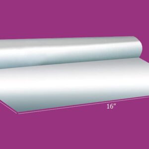 Purple Q Crafts Clear Cellophane Wrap Roll 16 Inches Wide 200 Feet Long Thick Cellophane Roll for Baskets Gifts Flowers Food Safe Cello Rolls. (16" x200')