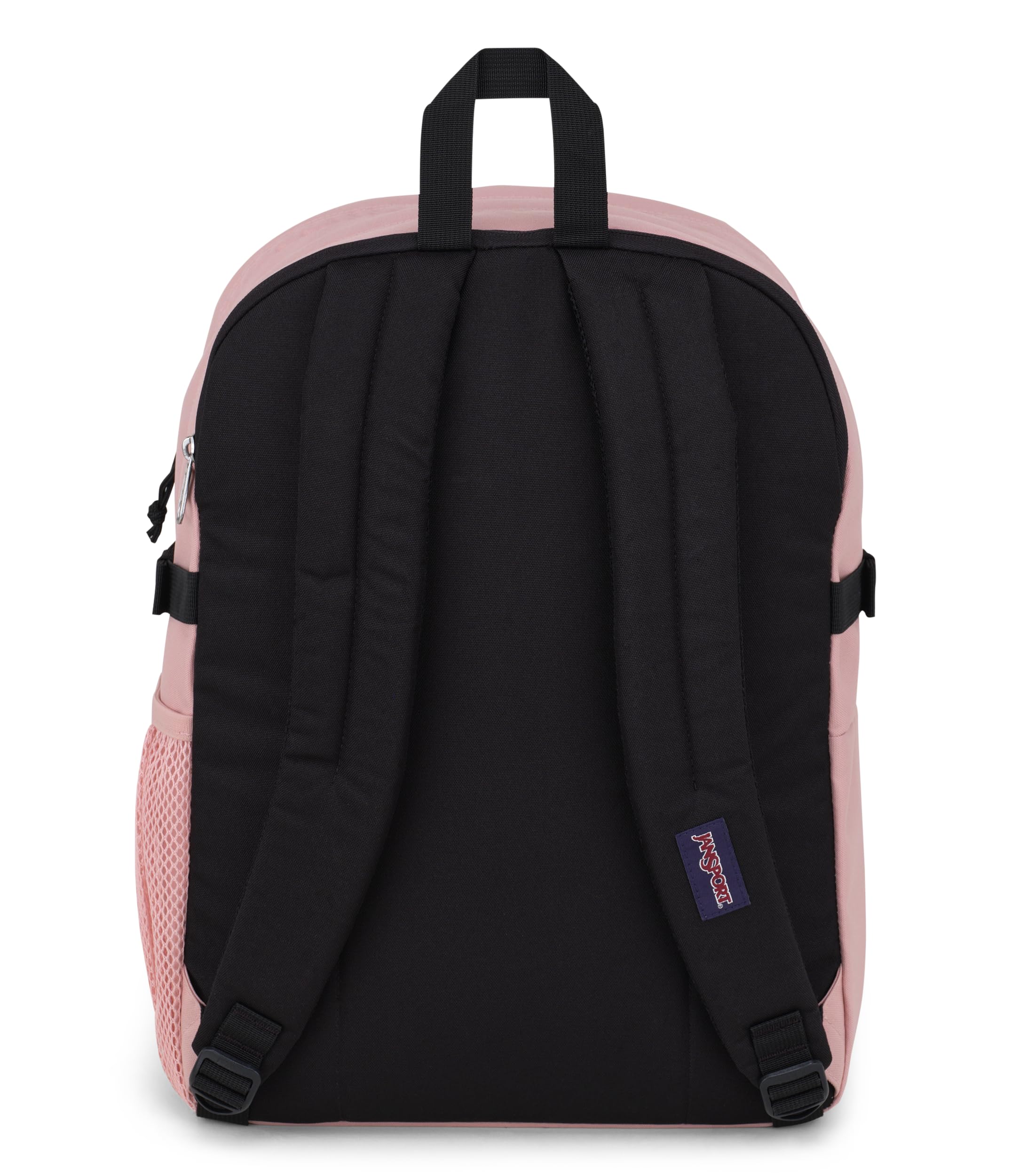 JanSport Main Campus Backpack - Travel, or Work Bag w 15-Inch Laptop Sleeve and Dual Water Bottle Pockets, Misty Rose