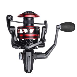 RUNCL Titan II Spinning Reel, Full Metal Body, Max Drag 44LB, 9+1 Shielded BB Ultra Smooth Powerful Saltwater Freshwater Fishing Reels, 2000, 3000, 4000, 5000, 6000 Series, Fishing Gifts for Men