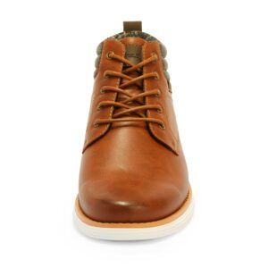 Bruno Marc Men's Mid Top Chukka Sneaker Lace Up Dress Boot Business Casual Shoes Tan Size 9.5 M US Grand-high