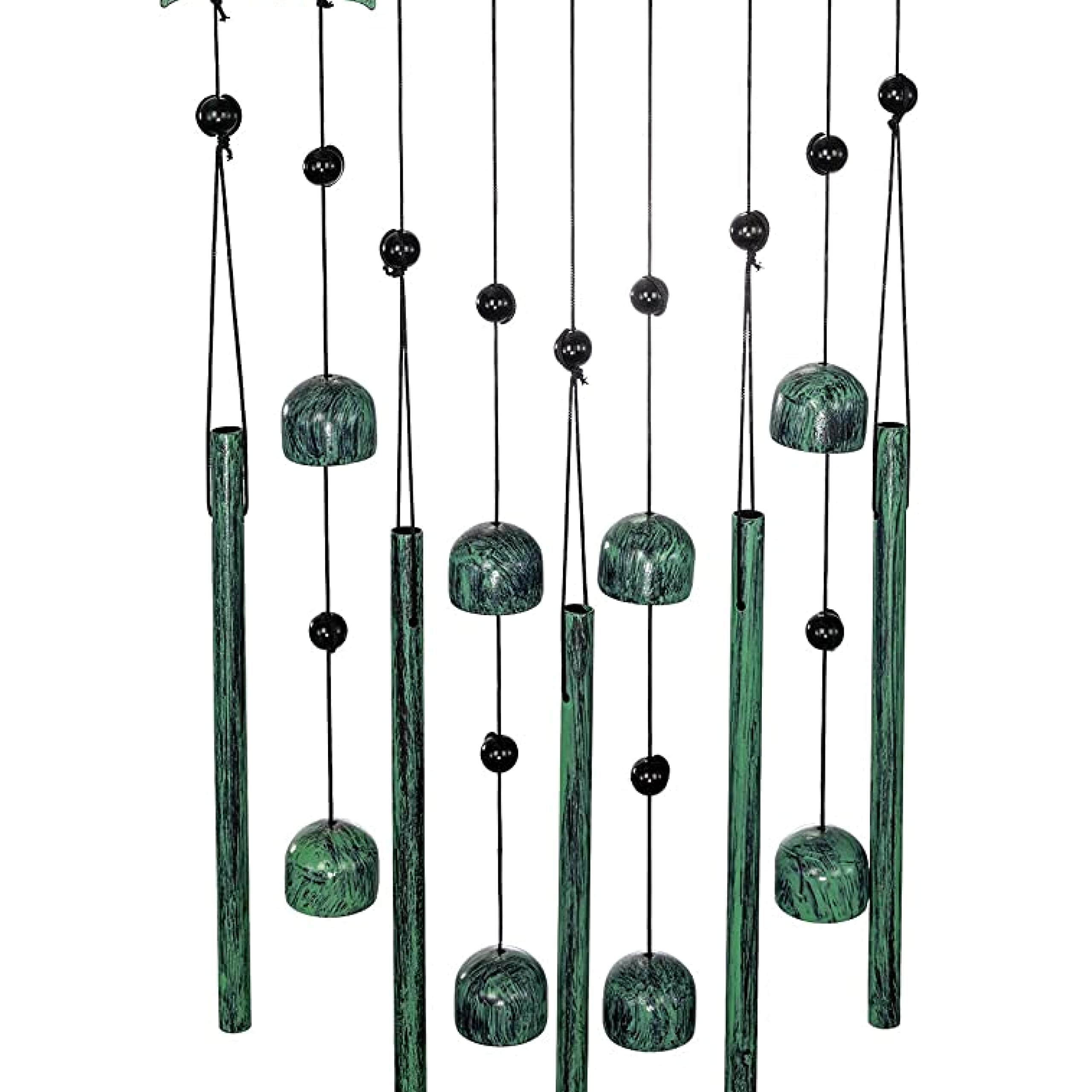 VP Home 28.5" H Tribal Dolphin Wind Chimes for Outside Unique Tribal Dolphin Windchimes for Outdoor Decorations Garden Decor Dolphin Cimes for Women, Mom, Grandma, Unisex