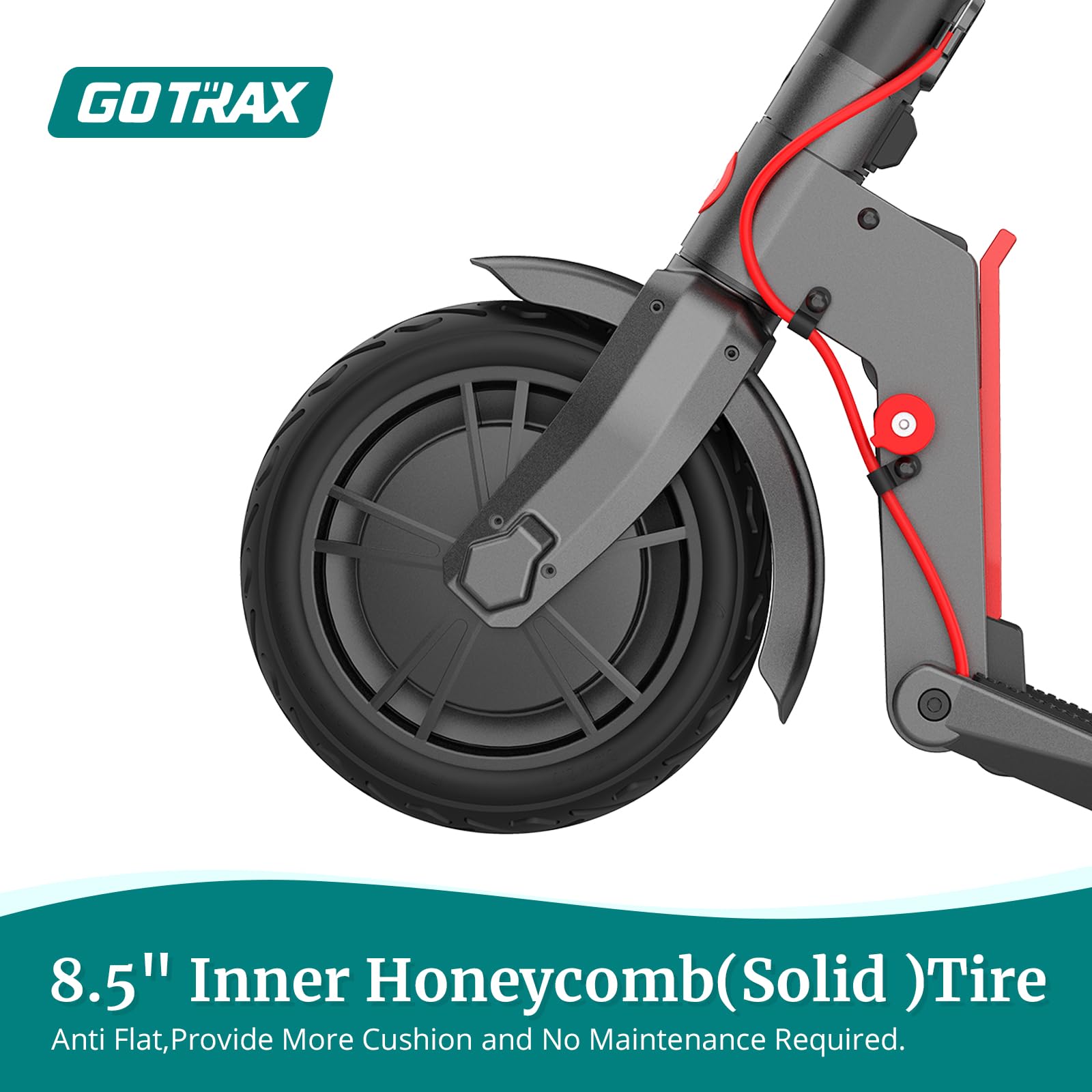 Gotrax XR Ultra Electric Scooter, 8.5" Solid Tire, Max 16 Mile and 15.5 Mph 300W Motor, LG Battery and Foldable Commuting Escooter for Adult Black