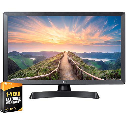 LG 24LM530S-PU 24 inch HD Smart TV with webOS 3.5 Bundle with 1 YR CPS Enhanced Protection Pack