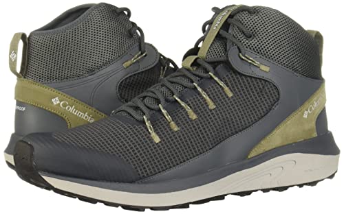 Columbia Men's Trailstorm Mid Waterproof, Graphite/Creek, 12