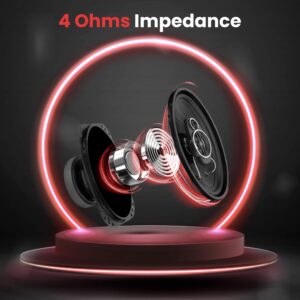 Pyle 3-Way Universal Car Stereo Speakers - 300W 4" x 6" Triaxial Loud Pro Audio Car Speaker Universal OEM Quick Replacement Component Speaker Vehicle Door/Side Panel Mount Compatible PL4163BK (Pair)